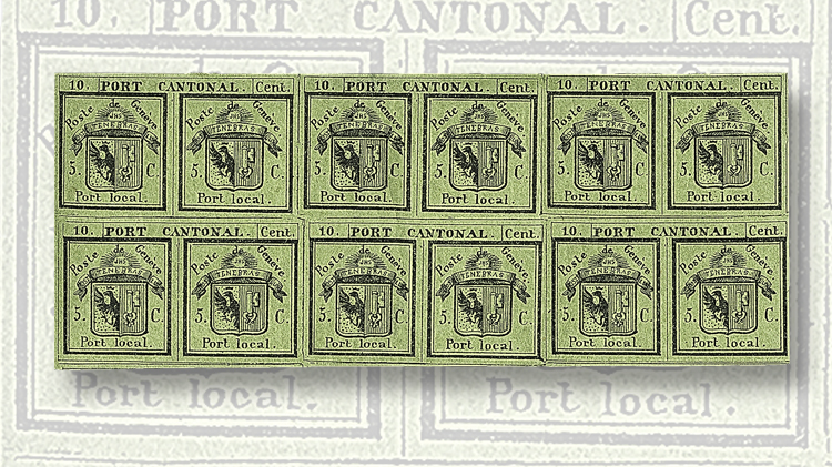 1843-black-on-yellow-green-double-geneva-stamp