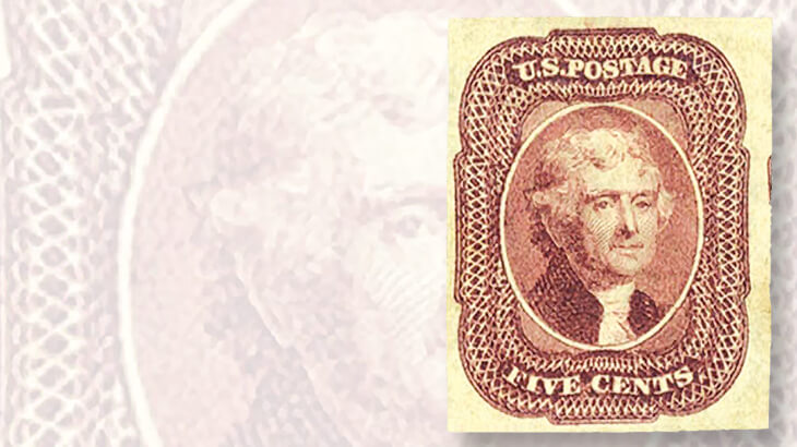 1851-fault-free-imperforate-five-jefferson-stamp