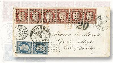 1853-cover-with-1849-one-franc-ceres-stamps