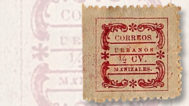 1909-colombia-primitive-looking-stamplike