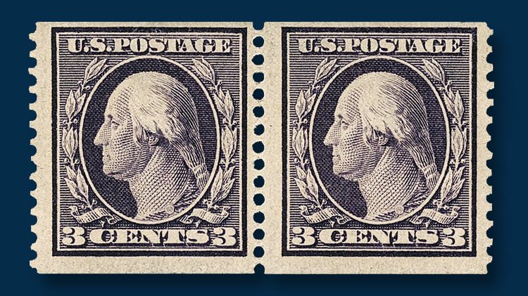 1911-three-cent-deep-violet-orangeburg-coil