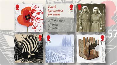 1917-six-nondenominated-first-class-world-war-one-stamps