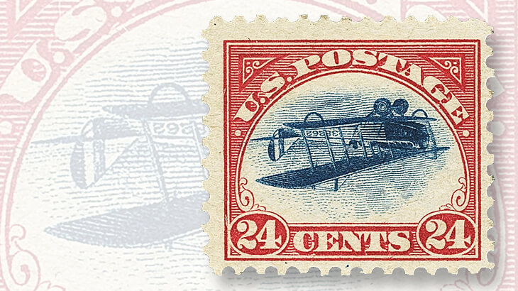 1918-curtiss-jenny-invert-airmail-issue