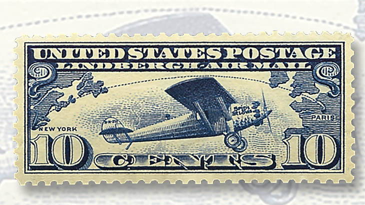 1927-ten-cent-lindbergh-airmail