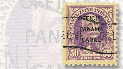 1941-canal-zone-fifty-cent-rose-lilac-joseph-clay-styles-blackburn-official-stamp