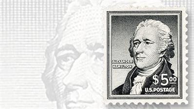 1956-five-dollar-alexander-hamilton-stamp