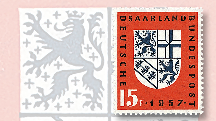 1957-saarland-coat-of-arms-stamps