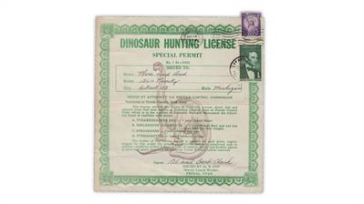 1959-vernal-utah-dinosaur-hunting-license