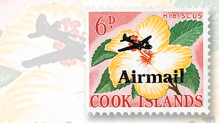 1966-cook-islands-overprinted-airmail-stamp