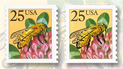 1988-twenty-five-cent-honeybee-coil-stamps