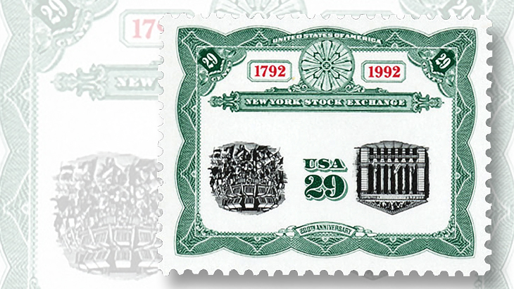 1992-twenty-five-stock-exchange-stamp-invert-error