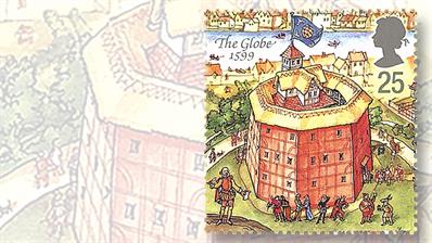 1995-stamp-great-britain-william-shakespeare-characters-globe-theatre