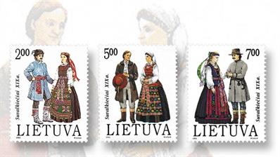 19th-century-traditional-costumes-suvalkija-stamps