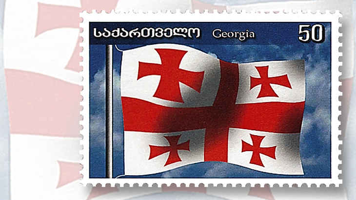 50t-flag-of-georgia-stamp