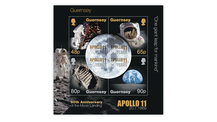 50th-anniversary-manned-moon-landing-guernsey-souvenir-sheet