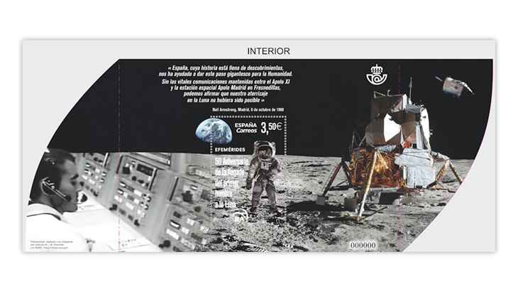 50th-anniversary-manned-moon-landing-spain-souvenir-sheet