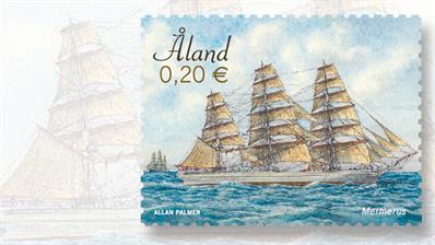 aland-sailing-ship-stamp