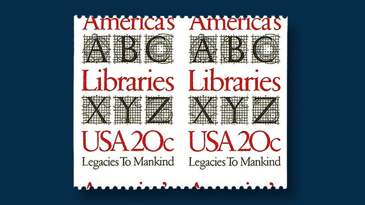 america-library-stamp