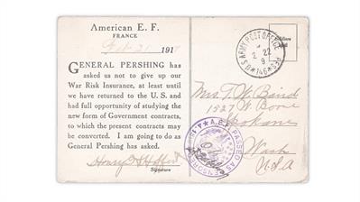 american-expeditionary-forces-post-card-war-risk-insurance