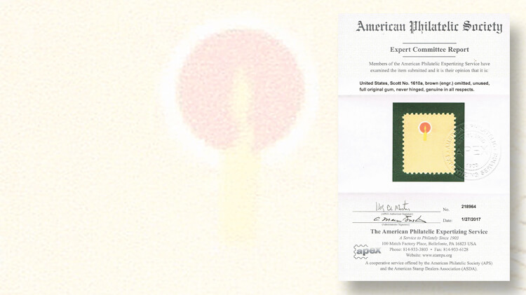 american-philatelic-society-expertizing-service-apex-certificate