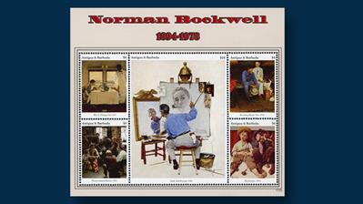 antigua-2017-norman-rockwell-souvenir-sheet