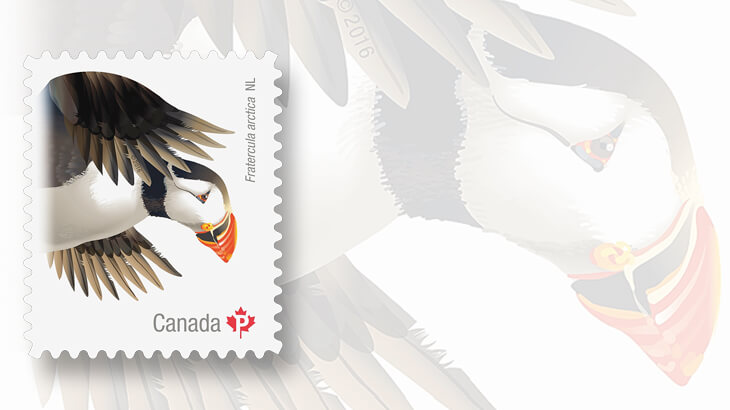 atlantic-puffin-canadian-bird-stamp