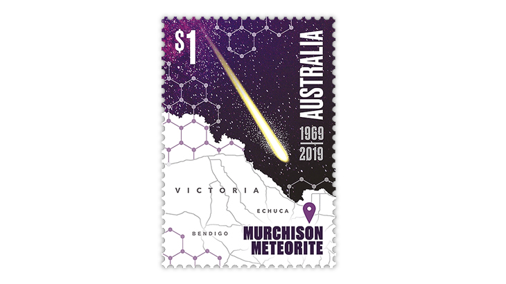 australia-50th-anniversary-murchison-meteorite-stamp