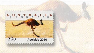 australia-emergency-stamp-adelaide-kangaroo