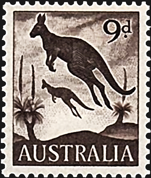 australia-kangaroos-definitive-stamp-1959