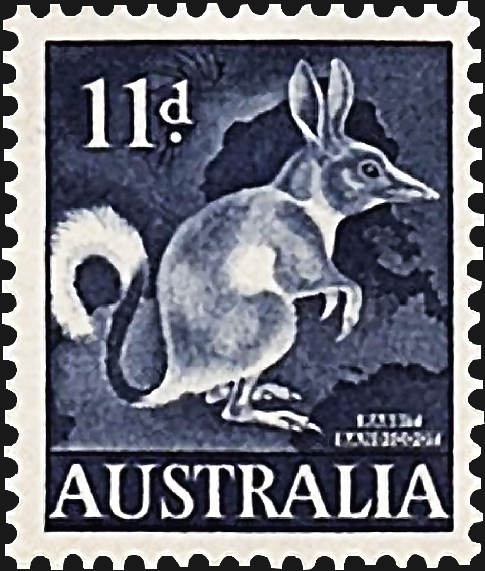 australia-rabbit-bandicoot-definitive-stamp-1961