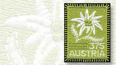 austria-first-embroidered-stamp