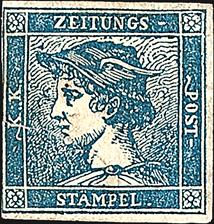 austria-mercury-newspaper-stamp-1851