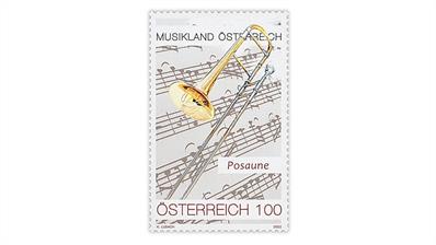 austria-trombone-2022-most-popular-music-stamp