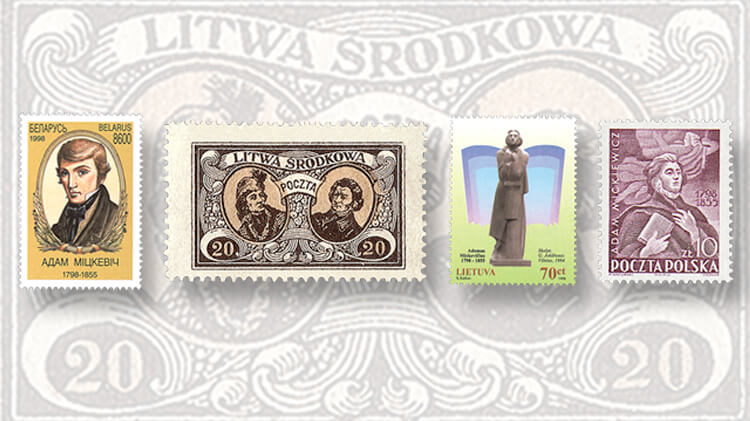 belarus-adam-mickevitch-stamp