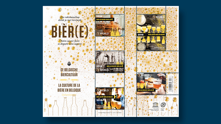 belgium-pane-five-beer-stamps