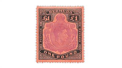 bermuda-1951-king-george-vi-stamp-white-island-flaw