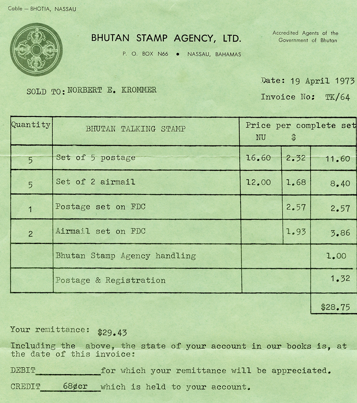 bhutan-phonograph-records-stamps-stamp-agency-invoice