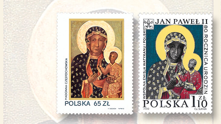 black-madonna-jasna-gora-stamp