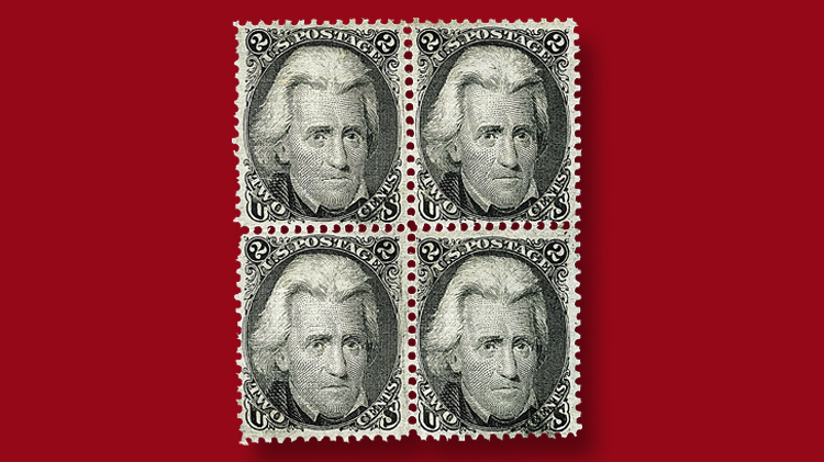 block-two-cent-black-andrew-jackson-stamp