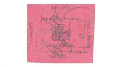 british-guiana-1856-4-penny-black-magenta-paper-stamp