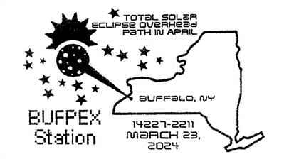 buffalo-stamp-club-2024-solar-eclipse-pictorial-postmark