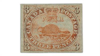 canada-1851-3-penny-beaver-laid-paper-stamp