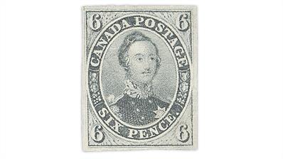 canada-1855-slate-gray-6-penny-prince-albert-stamp