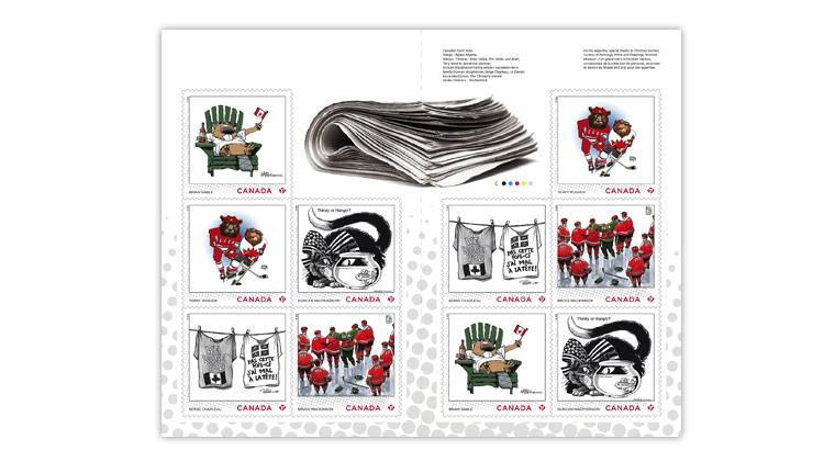 canada-2021-editorial-cartoonist-booklet-stamps