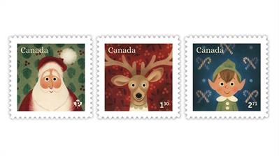 canada-2021-santa-claus-elf-reindeer-christmas-stamps