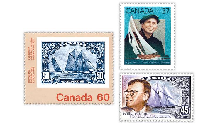 canada-bluenose-captain-angus-walters-designer-william-james-roue-stamps