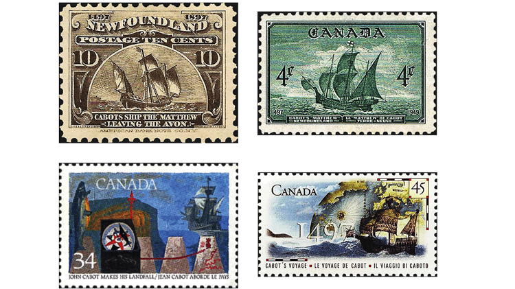 canada-explorers-john-cabot-ship-stamps