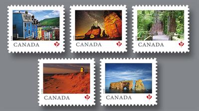 canada-post-five-permanent-definitive-stamps