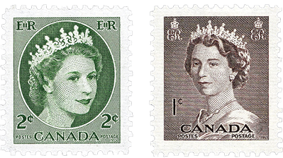 canada-queen-elizabeth-stamps-yousuf-karsh-dorothy-wilding-photos