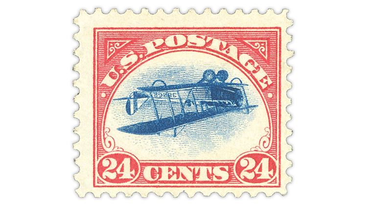 cherrystone-auction-1918-jenny-invert-airmail-stamp